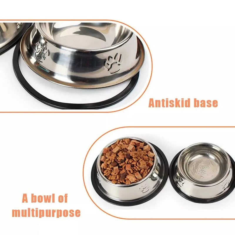 Stainless Steel Non-slip Pet Feeding Bowl